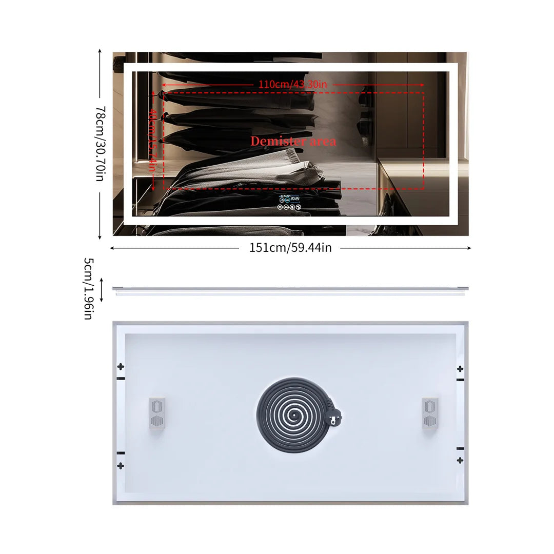 Full-Length Bathroom Mirror - handmade