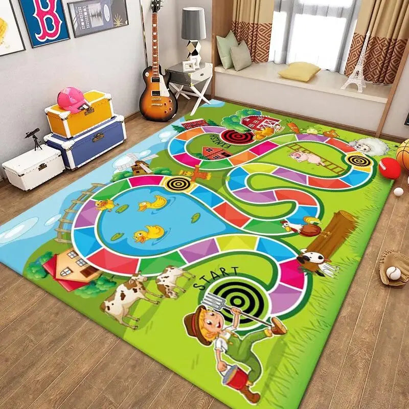 Cartoon Pattern Baby Crawling Mat - handmade