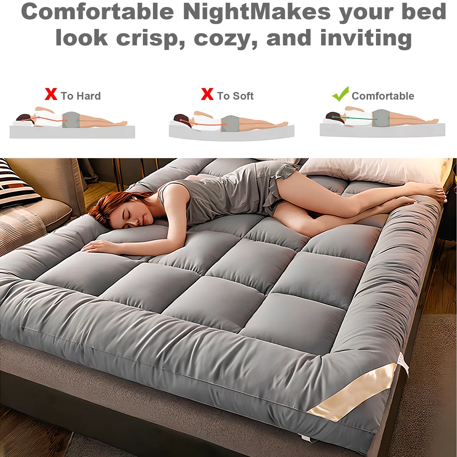 Bed Mattress Foldable Soft Student Dormitory Roll Up Floor Tatami Mat Extra Thick Bed Mattress 3D fiber Bed Topper Feather Down - handmade