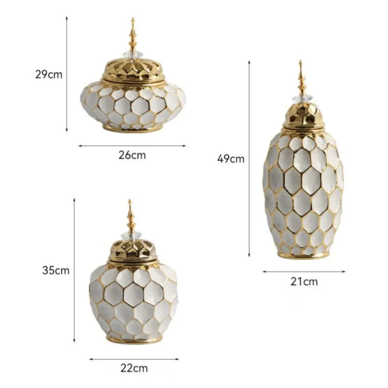 Porcelain Ginger Jar - handmade