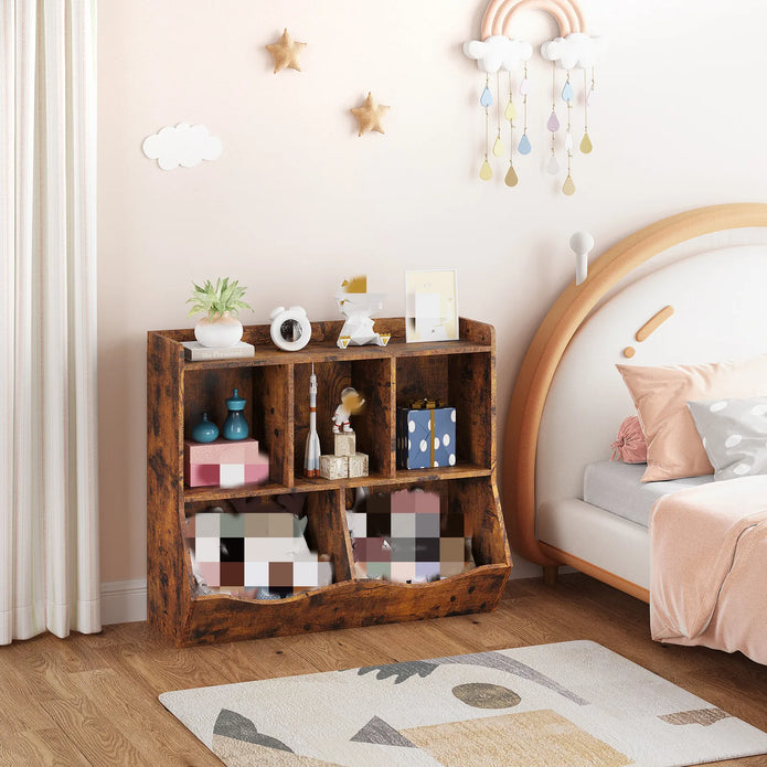 Kids Storage Bookshelf - handmade