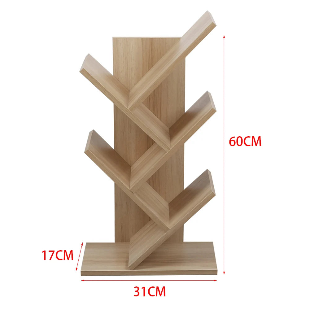 Rustic Standing Tree Bookshelf - handmade