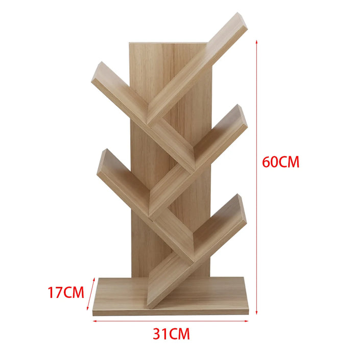 Rustic Standing Tree Bookshelf - handmade