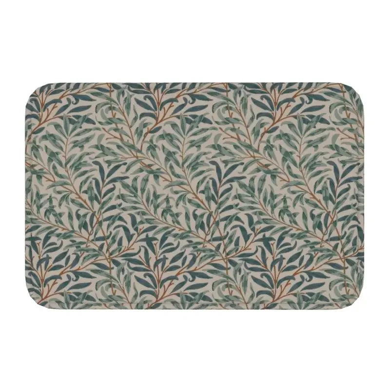 William Morris Floral Doormat - handmade