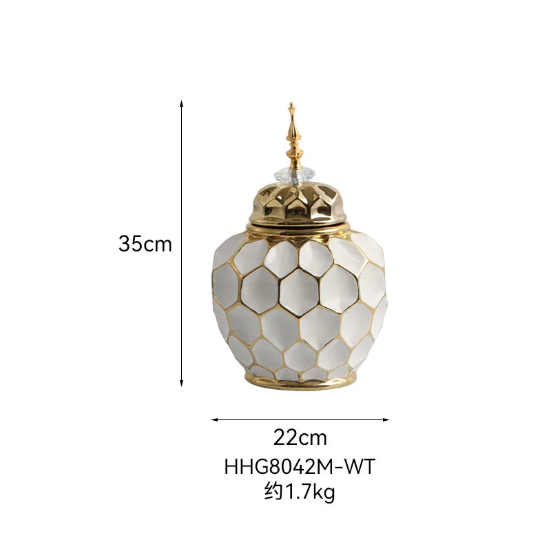 Porcelain Ginger Jar - handmade