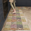 Retro Bohemian Waterproof PVC Kitchen Floor Mat - handmade