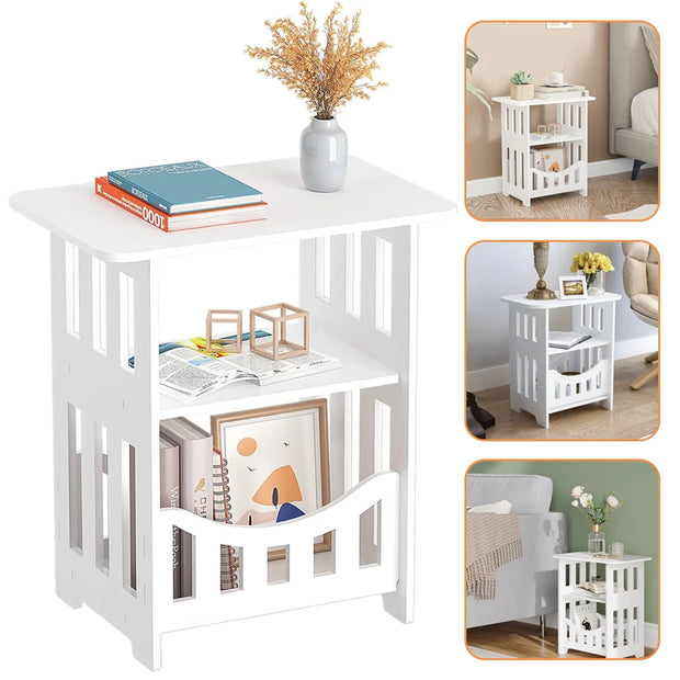 Modern Wooden Bedside Table - handmade