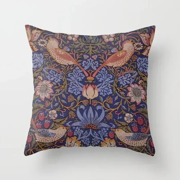 Vintage Flower Pillow Cover - handmade