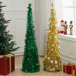 Collapsible 1.2M Pop Up Tinsel Christmas Tree - handmade