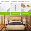 LED White Bedside Table Set - handmade