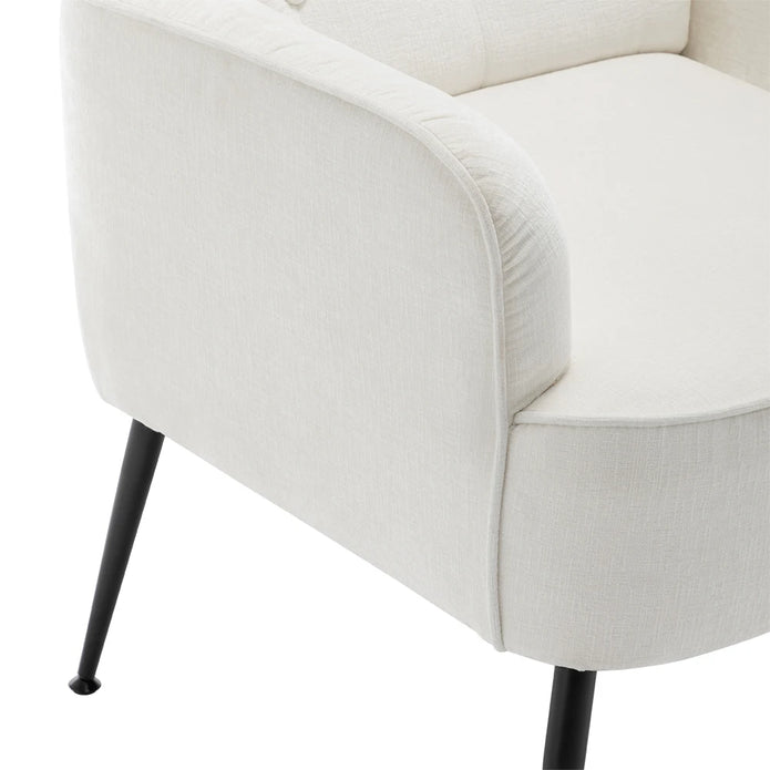 Modern classic upholstered lounge chair living room bedroom single sofa dressing chair - handmade