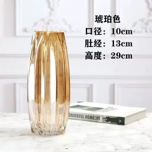 Transparent Glass Vase - handmade