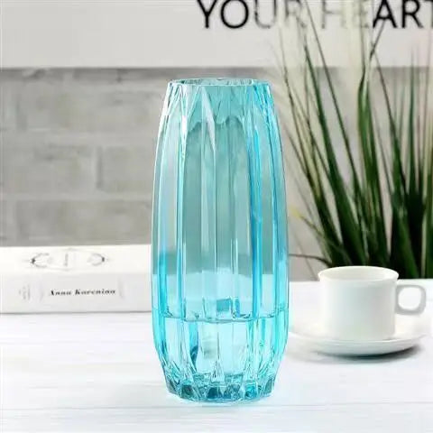 Transparent Glass Vase - handmade