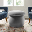 Nordic Velvet Footstool - handmade