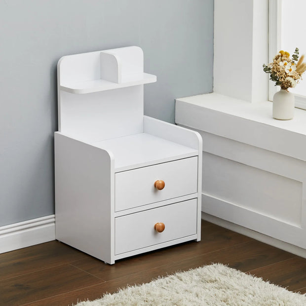 Wooden Nightstand with Drawers - handmade