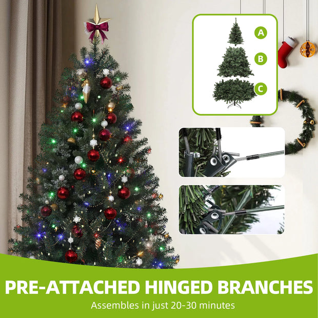 Balconera 6ft Pre-Lit Christmas Tree - handmade