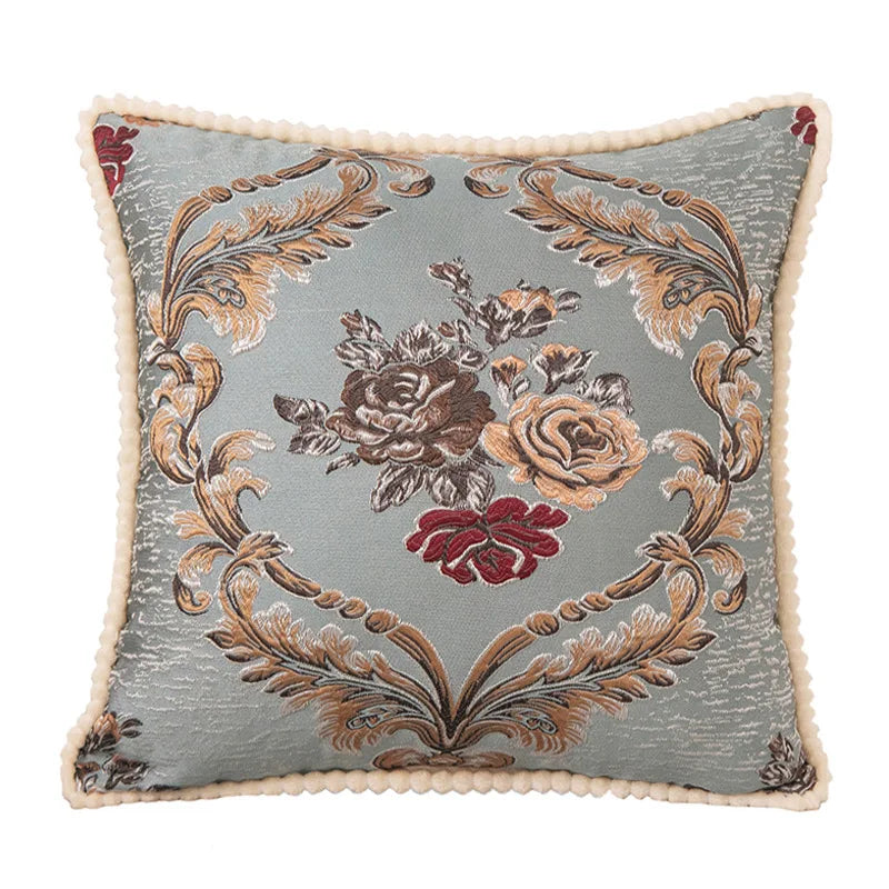 Luxury Embroidered Cushion Cover - handmade