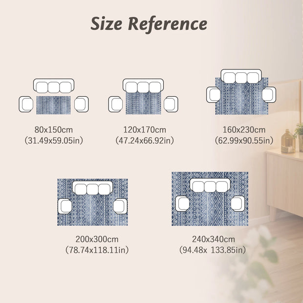 Machine Washable Area Rug - handmade