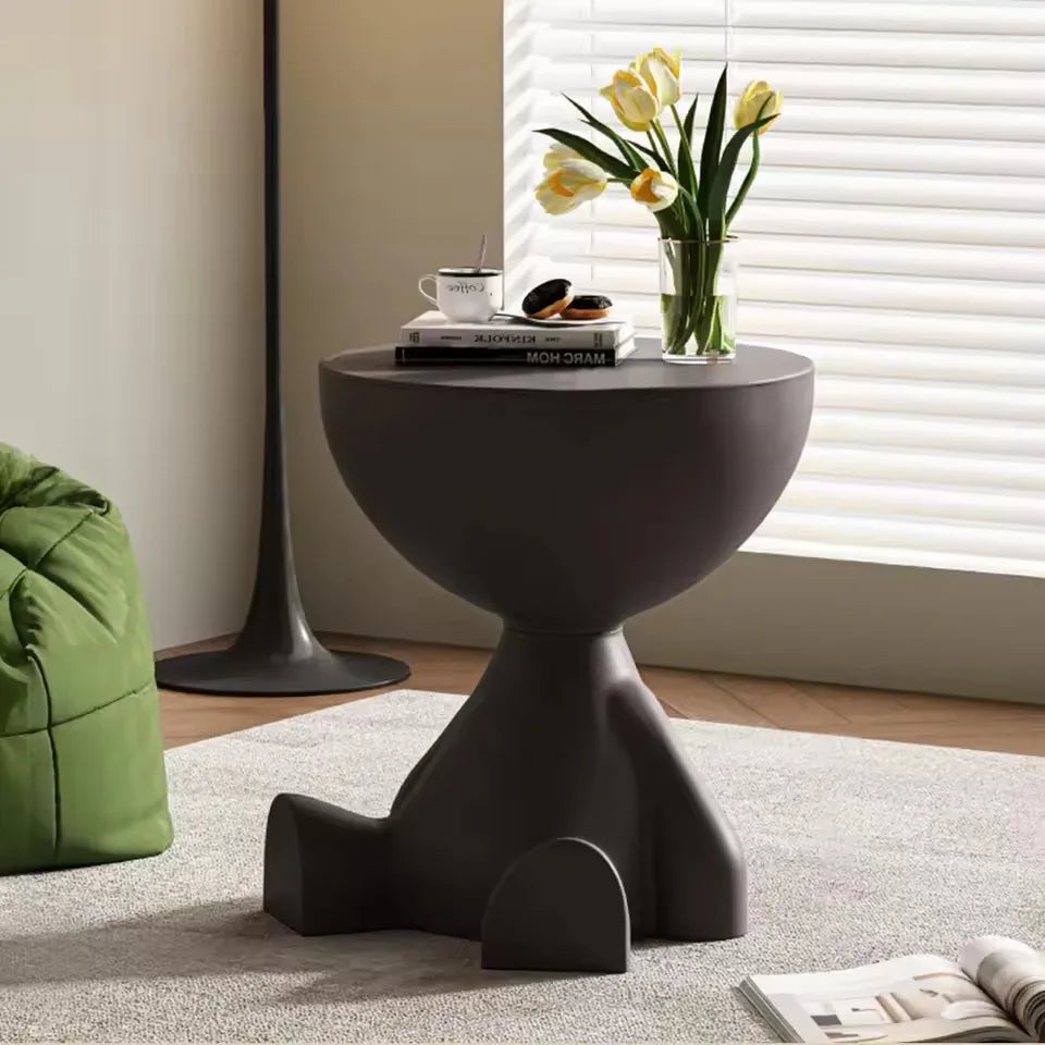 Modern Round Coffee Table - handmade