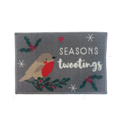 Washable Indoor Printed Doormat 39x57 cm Tweeting Design