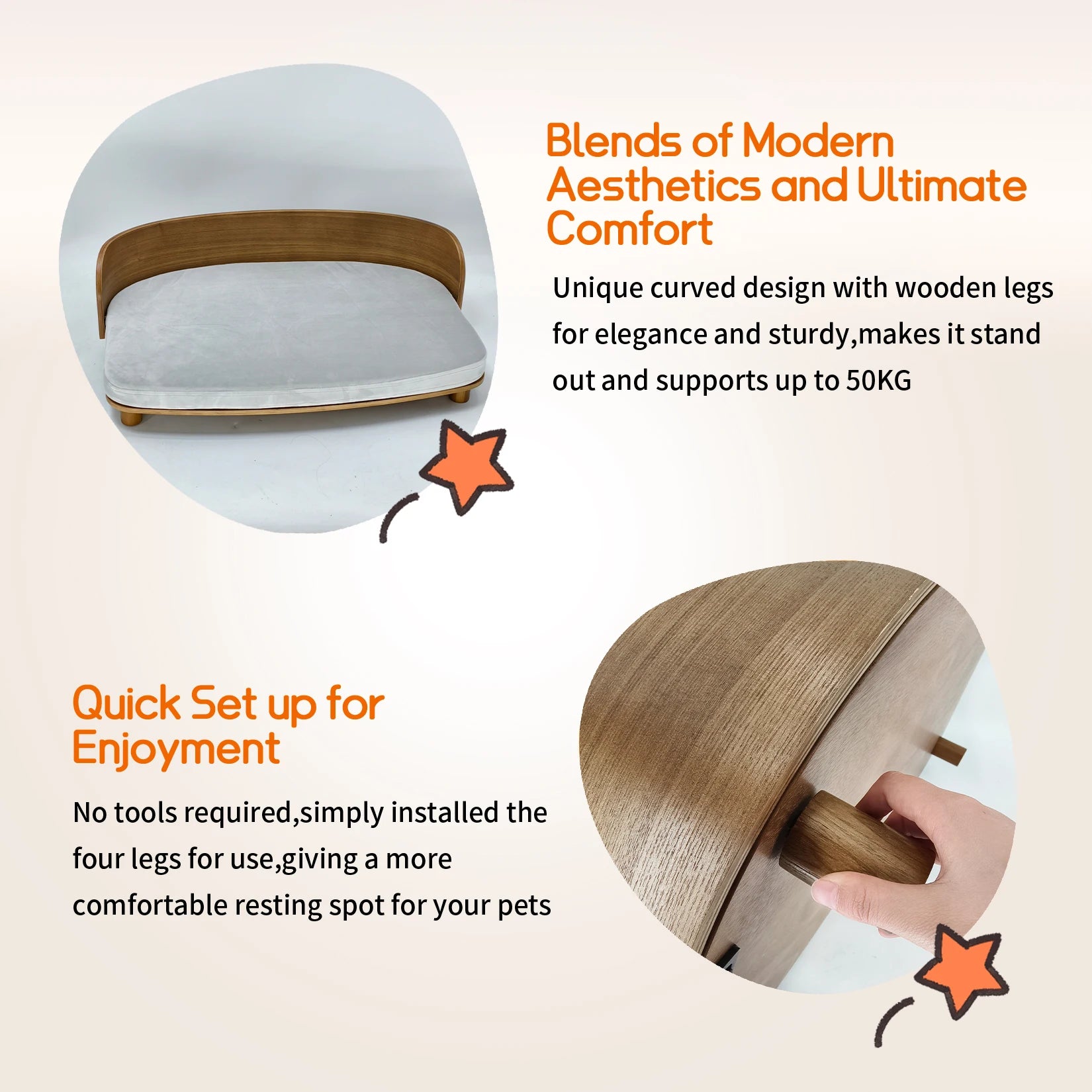 Elevated Cat Bed - handmade