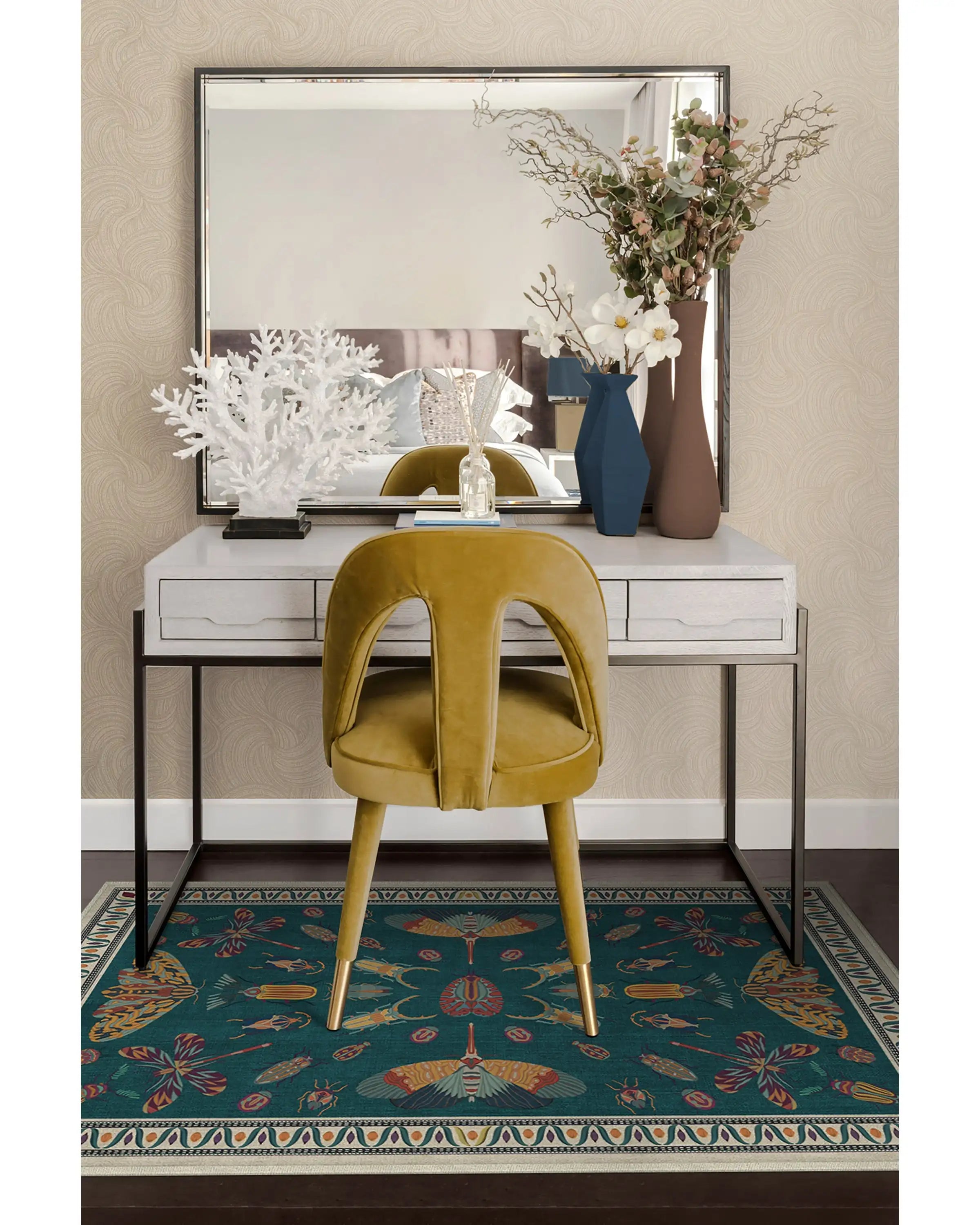 Vintage Iris Apfel Rug - handmade