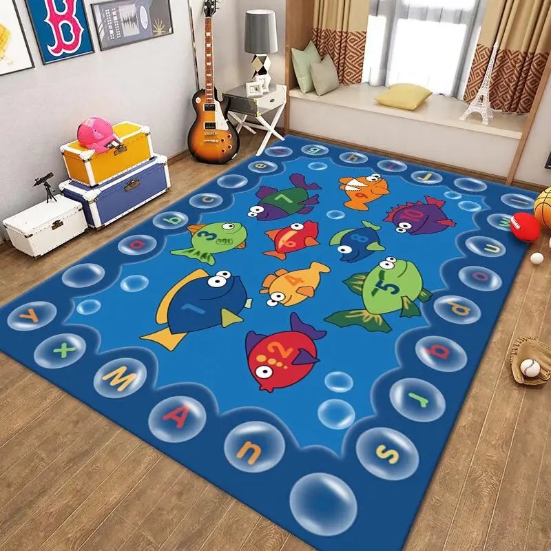 Cartoon Pattern Baby Crawling Mat - handmade