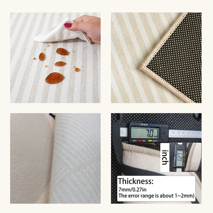 Retro French Snake Pattern Rug - handmade