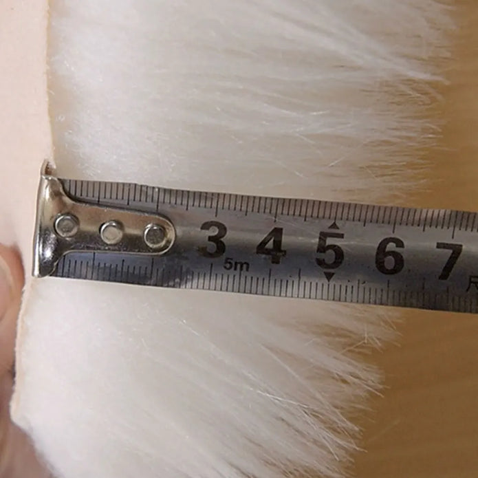 Faux Fur Floor Mat - handmade