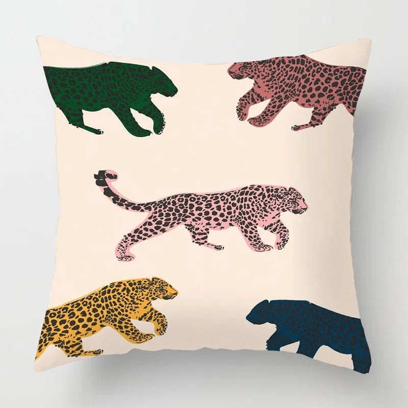 Animal Print Cushion Cover - handmade