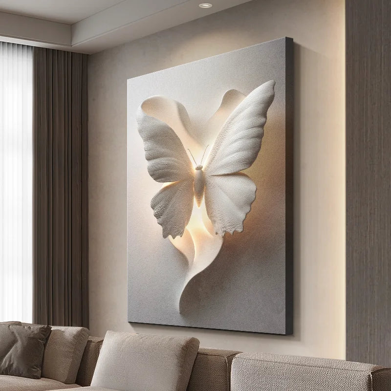 Butterfly LED Wall Mural Lamp - handmade