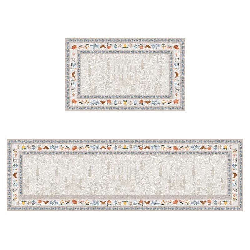 French Kitchen Waterproof Floor Mat - handmade