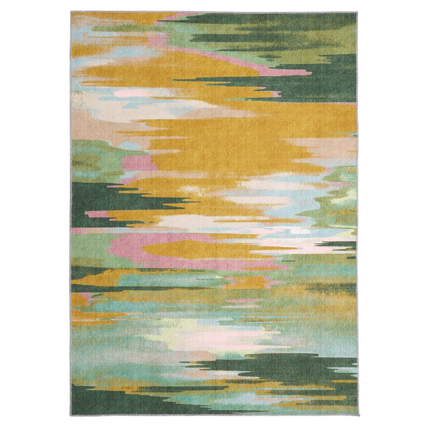 Origin Washable Sedona Green/Ochre - handmade