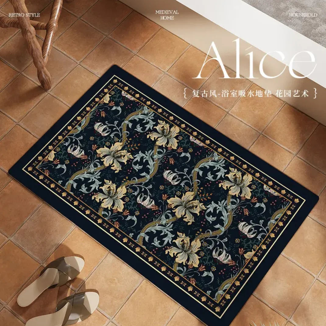 Diatom Bathroom Floor Mat - handmade