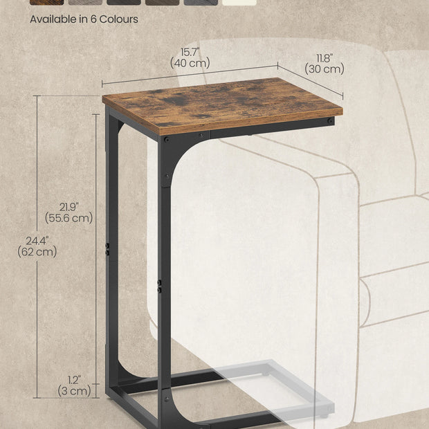 VASAGLE C-Shaped Side Table - handmade