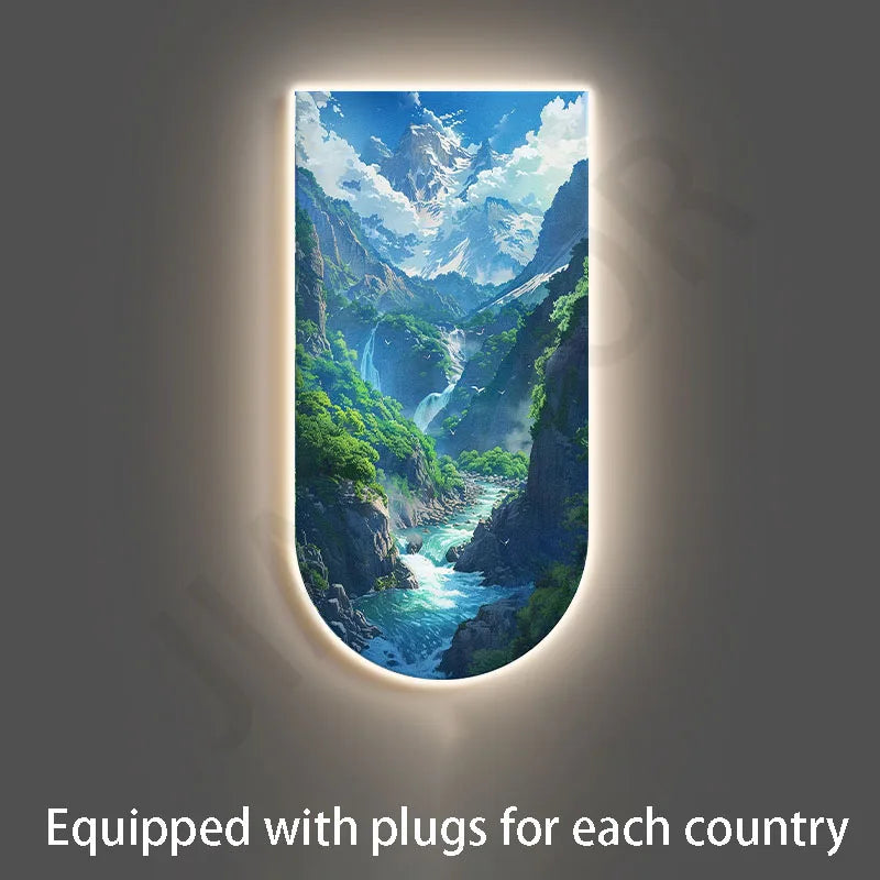 LED Wall Art Painting - handmade