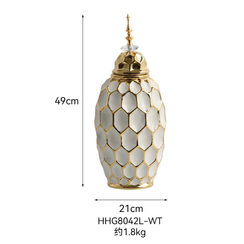 Porcelain Ginger Jar - handmade