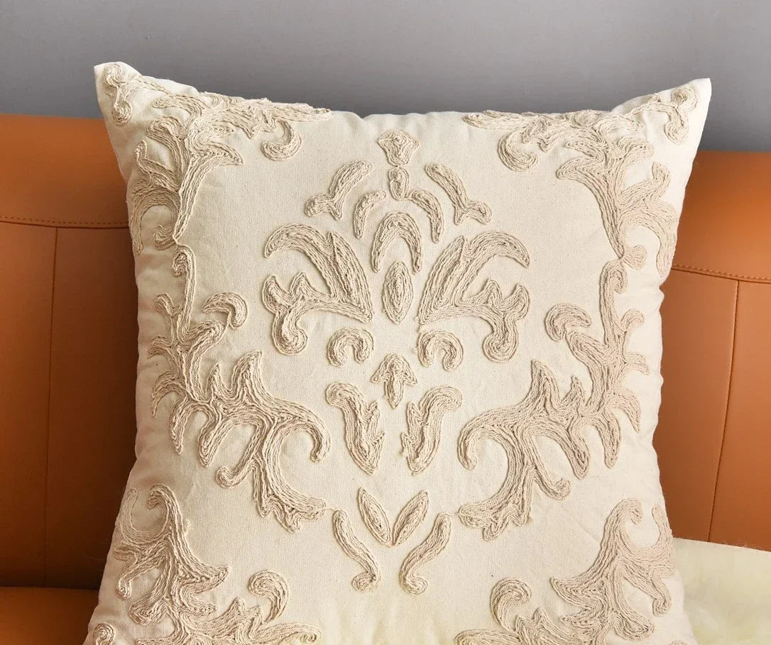 Embroidered Cushion Cover - handmade