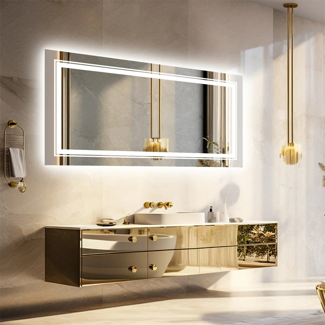 Full-Length Bathroom Mirror - handmade