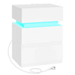 LED Bedside Table Nightstand - handmade