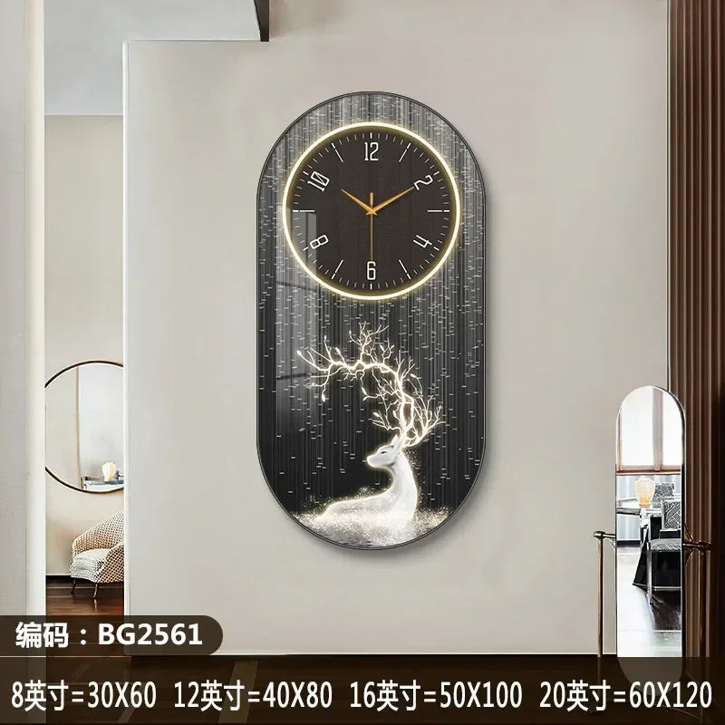 Nordic Luxury Silent Wall Clock - handmade