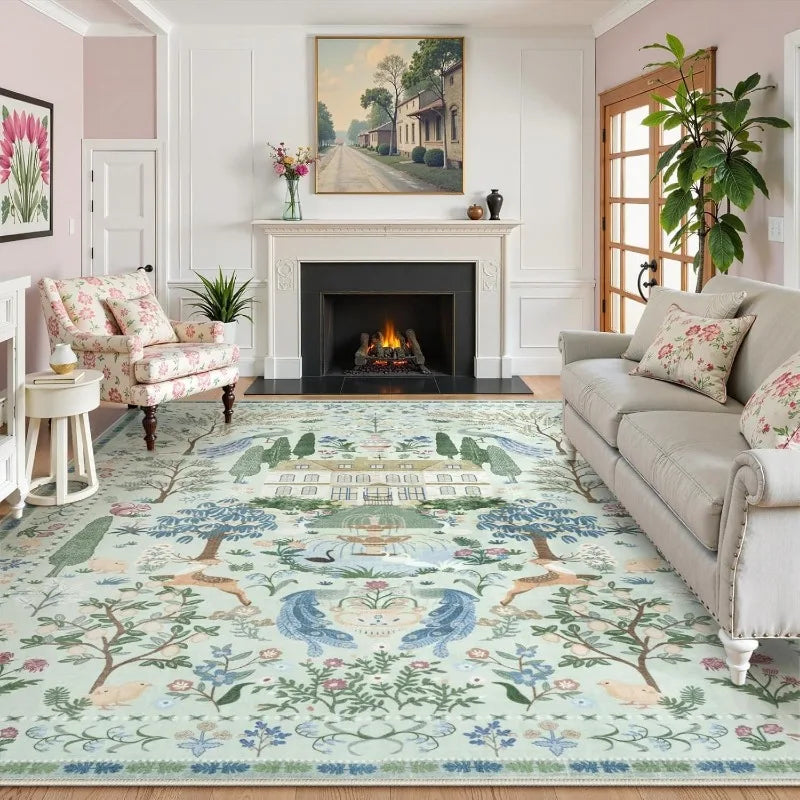 Modern Abstract Living Room Rug - handmade