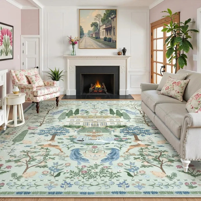 Modern Abstract Living Room Rug - handmade