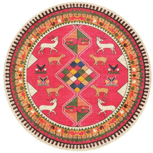 Persian Style Round Rug 5 - handmade