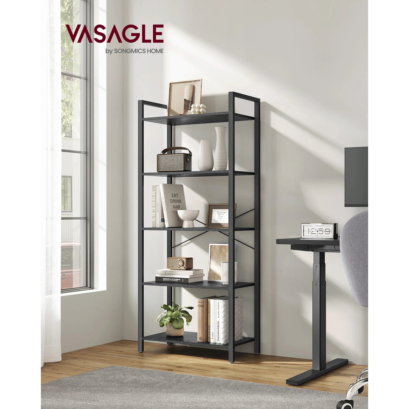 VASAGLE 5-Tier Bookcase - handmade