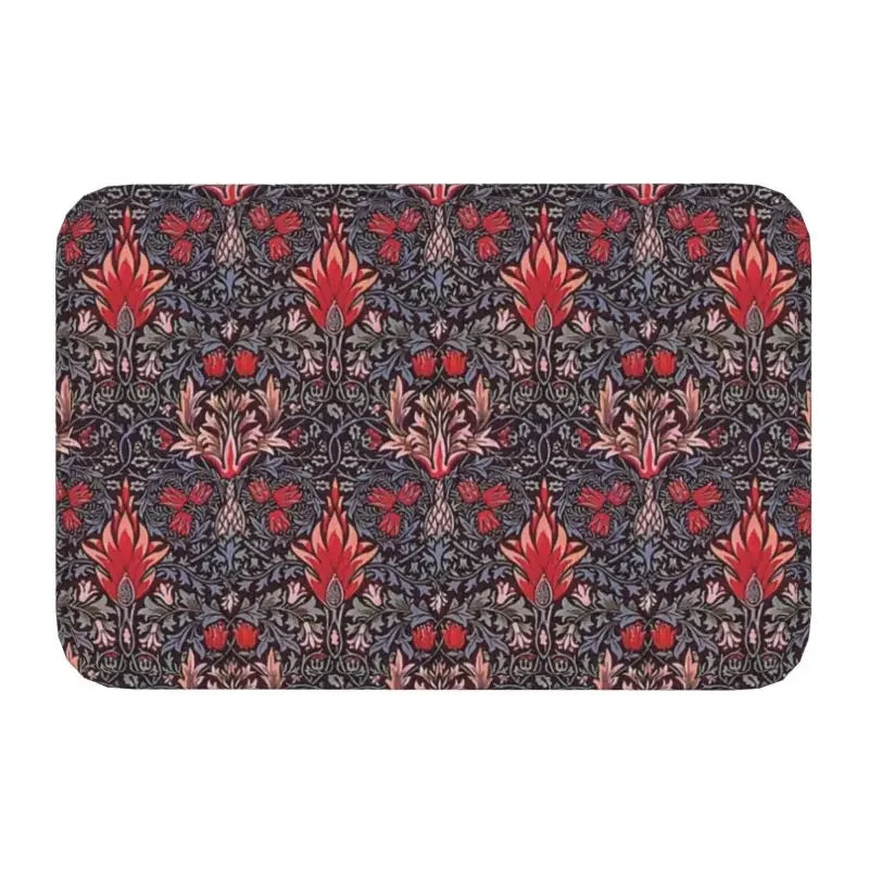 William Morris Floral Doormat - handmade