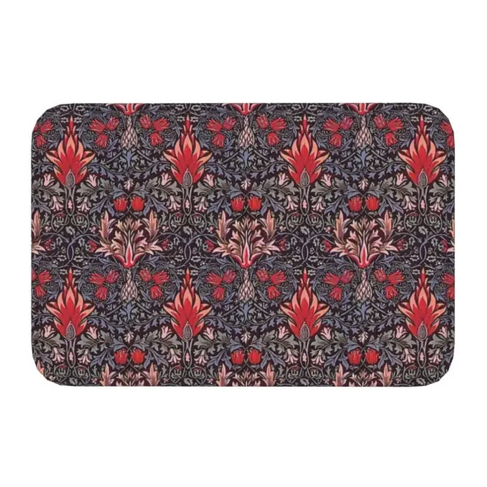 William Morris Floral Doormat - handmade
