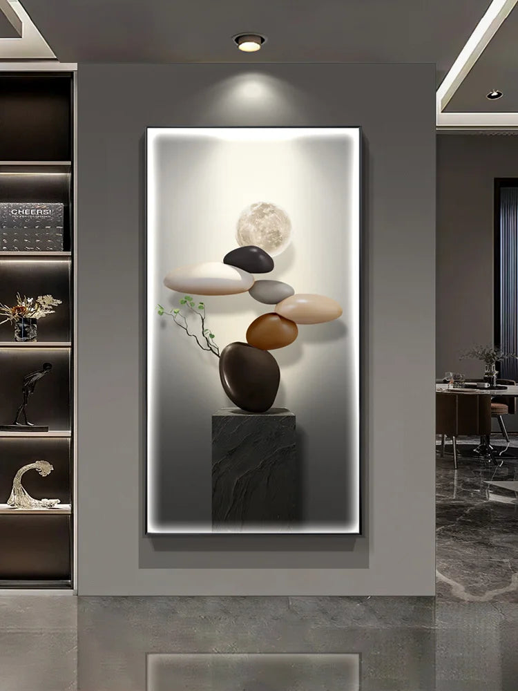 Crystal Painting LED Wall Lamp - handmade