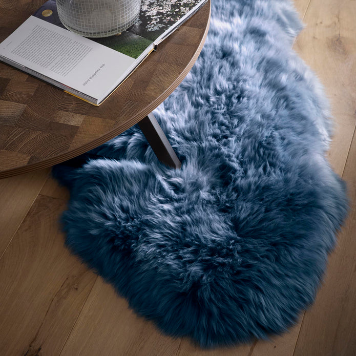 Origins Genuine Sheepskin Navy - handmade