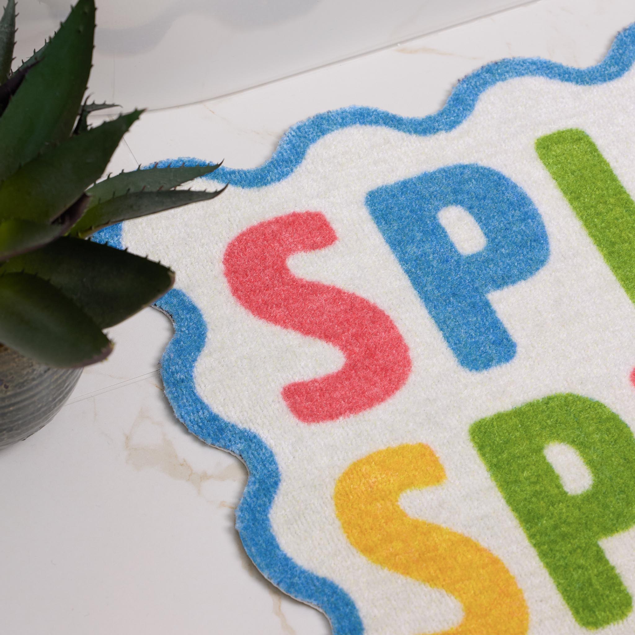 My Mat Nylon Printed Bathroom Splish Splash - handmade